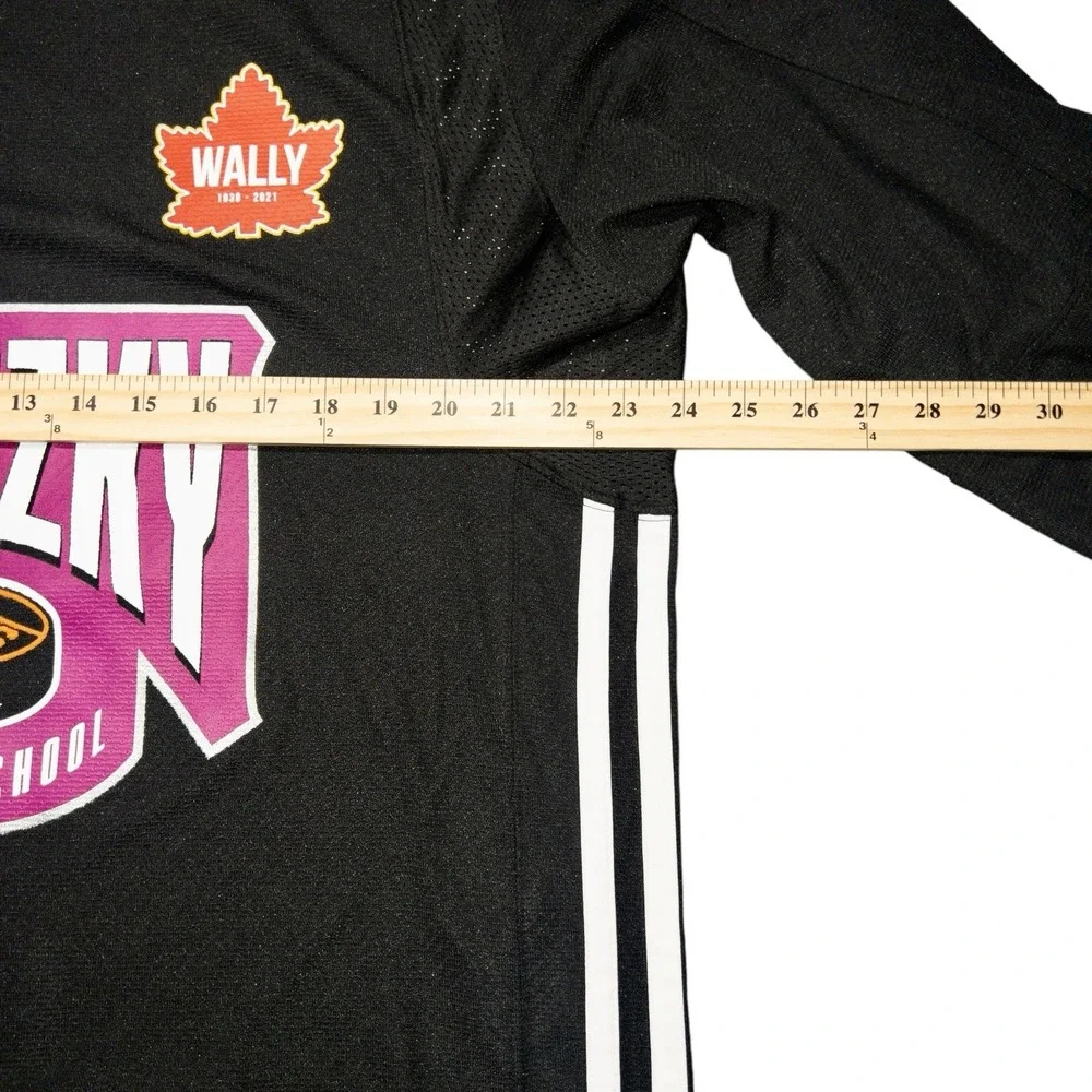 Adidas Wayne Gretzky Hockey School Jersey Mens 50 Fight Strap NHL #99 LA‎ Kings